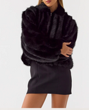 Load image into Gallery viewer, Faux Fur Jacket - Black