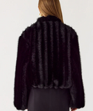 Load image into Gallery viewer, Faux Fur Jacket - Black